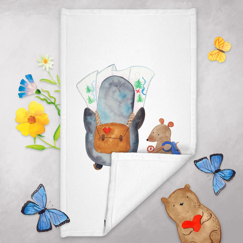 Hand towel Penguin & Mouse Hiker Reisehandtuch, handtuch bad, reisehandtücher, gesichtstuch, gesichtshandtuch, Handtuch, bad handtuch, handtücher, Gästehandtuch, frotteehandtücher, handtuch badezimmer, Gästehandtücher, sporthandtücher, handtücher 50x100, sporthandtuch, baumwollhandtücher, Handtuch 50x100, kinderhandtücher, Duschtuch, Mittelgroßes Handtuch, Kinderhandtuch, Pinguin, Abenteuer, Pinguine, Wanderlust, Wandern, Ausflug, Roadtrip, Abenteurer