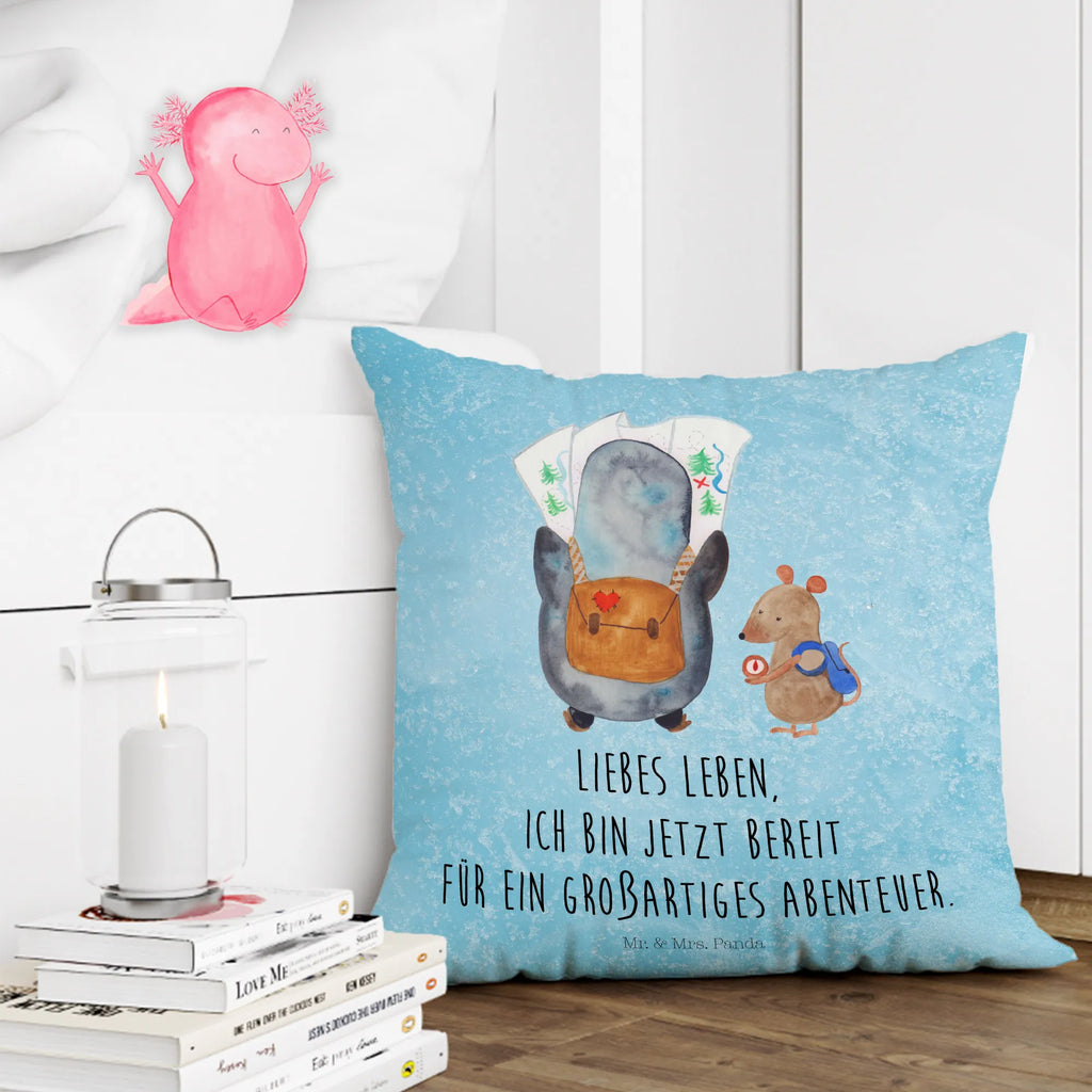 40x40 poduszka Pingwin i Mysz Wędrowcy Pinguin