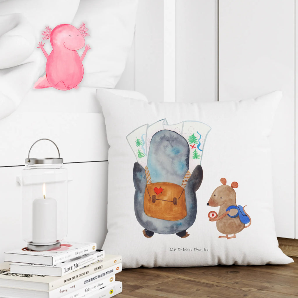 40x40 poduszka Pingwin i Mysz Wędrowcy Pinguin