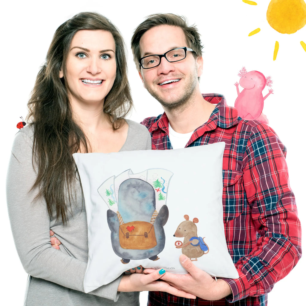 40x40 poduszka Pingwin i Mysz Wędrowcy Pinguin