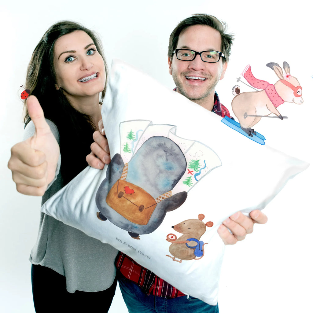 40x40 poduszka Pingwin i Mysz Wędrowcy Pinguin