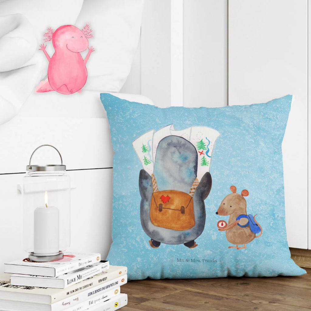 40x40 poduszka Pingwin i Mysz Wędrowcy Pinguin