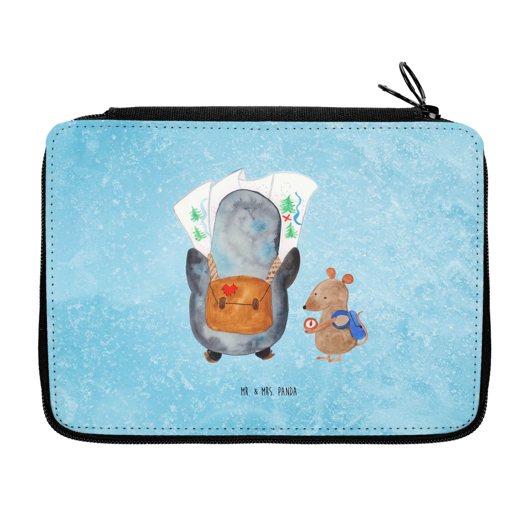Leather folder Penguin & Mouse Hiker Federmappe, Geschenk, Federmäppchen bedruckt, Einschulung, Kinder Federmappe, Stifte Etui, Büro Stifte Etui, Stifterolle, Kind, Motiv, Federmappe Einschulung, Grundschule, Schule, Stiftetasche, Bestückte Federmappe, Schüler, Federmäppchen, Schülerin, Pinguin, Pinguine, Wanderlust, wandern, Ausflug, Abenteurer, Roadtrip, Abenteuer