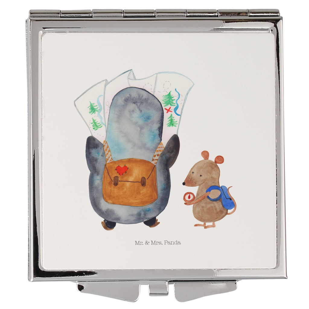Kwadratowe lusterko do torebki Pingwin i Mysz Wędrowcy Schminkspiegel To Go, Handspiegel Geschenkidee, Klappbarer Handspiegel, Kosmetikspiegel Klein, Tragbarer Spiegel, Handspiegel Mit Hülle, Handspiegel Zum Mitnehmen, Deko Handspiegel, Mini Spiegel, Schminkspiegel Kompakt, Taschen-Kosmetikspiegel, Klappbarer Taschenspiegel, Reise Spiegel, Spiegel Für Unterwegs, Klappspiegel, Handspiegel Für Damen, Handtaschenspiegel, Vintage Kompaktspiegel, Quadratischer Handspiegel, Spiegel Für Schminktasche, Runder Taschenspiegel, Design Taschenspiegel, Spiegel Für Handtasche, Taschenspiegel, Spiegel Für Make-Up Tasche, Kompaktspiegel, Pinguin, Wanderlust, Pinguine, Roadtrip, Abenteuer, Abenteurer, wandern, Ausflug