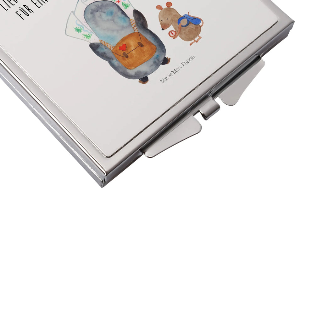 Kwadratowe lusterko do torebki Pingwin i Mysz Wędrowcy Schminkspiegel To Go, Handspiegel Geschenkidee, Klappbarer Handspiegel, Kosmetikspiegel Klein, Tragbarer Spiegel, Handspiegel Mit Hülle, Handspiegel Zum Mitnehmen, Deko Handspiegel, Mini Spiegel, Schminkspiegel Kompakt, Taschen-Kosmetikspiegel, Klappbarer Taschenspiegel, Reise Spiegel, Spiegel Für Unterwegs, Klappspiegel, Handspiegel Für Damen, Handtaschenspiegel, Vintage Kompaktspiegel, Quadratischer Handspiegel, Spiegel Für Schminktasche, Runder Taschenspiegel, Design Taschenspiegel, Spiegel Für Handtasche, Taschenspiegel, Spiegel Für Make-Up Tasche, Kompaktspiegel, Pinguin, Wanderlust, Pinguine, Roadtrip, Abenteuer, Abenteurer, wandern, Ausflug