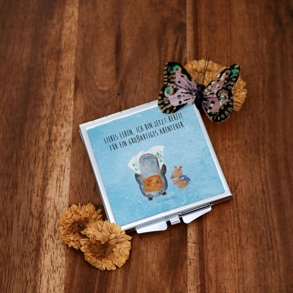 Kwadratowe lusterko do torebki Pingwin i Mysz Wędrowcy Schminkspiegel To Go, Handspiegel Geschenkidee, Klappbarer Handspiegel, Kosmetikspiegel Klein, Tragbarer Spiegel, Handspiegel Mit Hülle, Handspiegel Zum Mitnehmen, Deko Handspiegel, Mini Spiegel, Schminkspiegel Kompakt, Taschen-Kosmetikspiegel, Klappbarer Taschenspiegel, Reise Spiegel, Spiegel Für Unterwegs, Klappspiegel, Handspiegel Für Damen, Handtaschenspiegel, Vintage Kompaktspiegel, Quadratischer Handspiegel, Spiegel Für Schminktasche, Runder Taschenspiegel, Design Taschenspiegel, Spiegel Für Handtasche, Taschenspiegel, Spiegel Für Make-Up Tasche, Kompaktspiegel, Pinguin, Wanderlust, Pinguine, Roadtrip, Abenteuer, Abenteurer, wandern, Ausflug