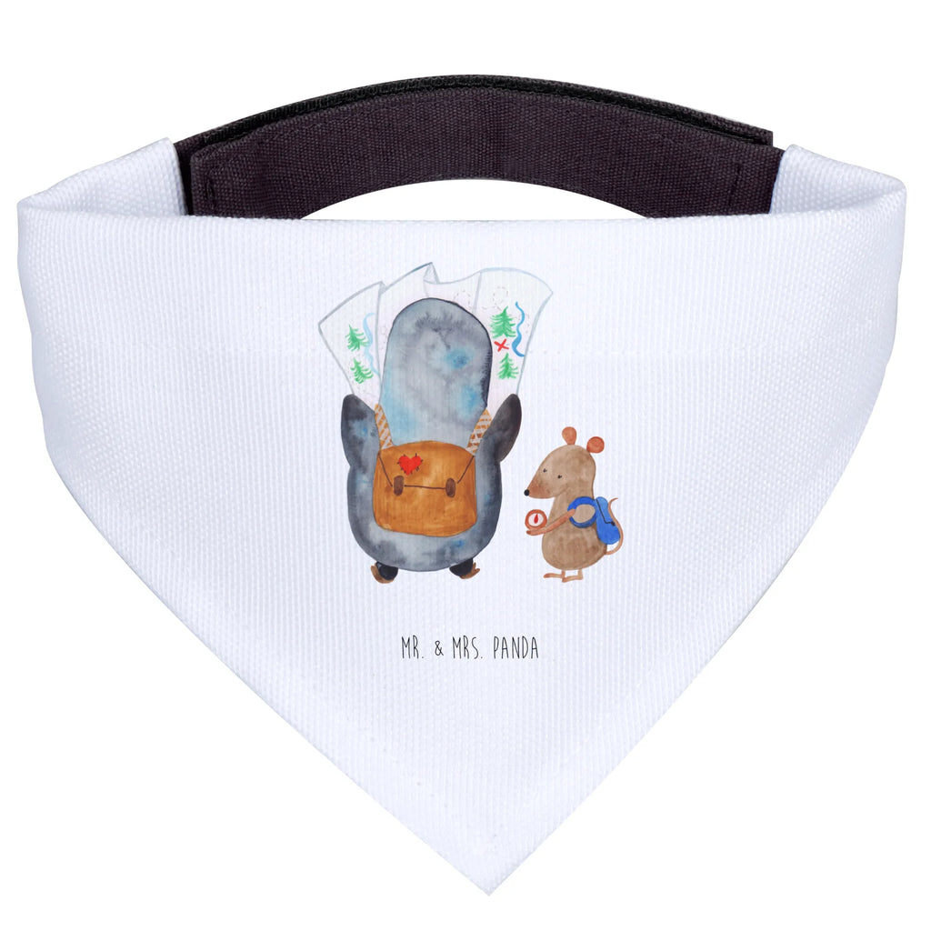 Chusta na szyję dla psa L Pingwin i Mysz Wędrowcy Mittel, Tuch, Mittelgroße Hunde, Halstuch, Hunde, Hundehalstuch, Pinguin, Pinguine, Wandern, Roadtrip, Ausflug, Abenteuer, Abenteurer, Wanderlust