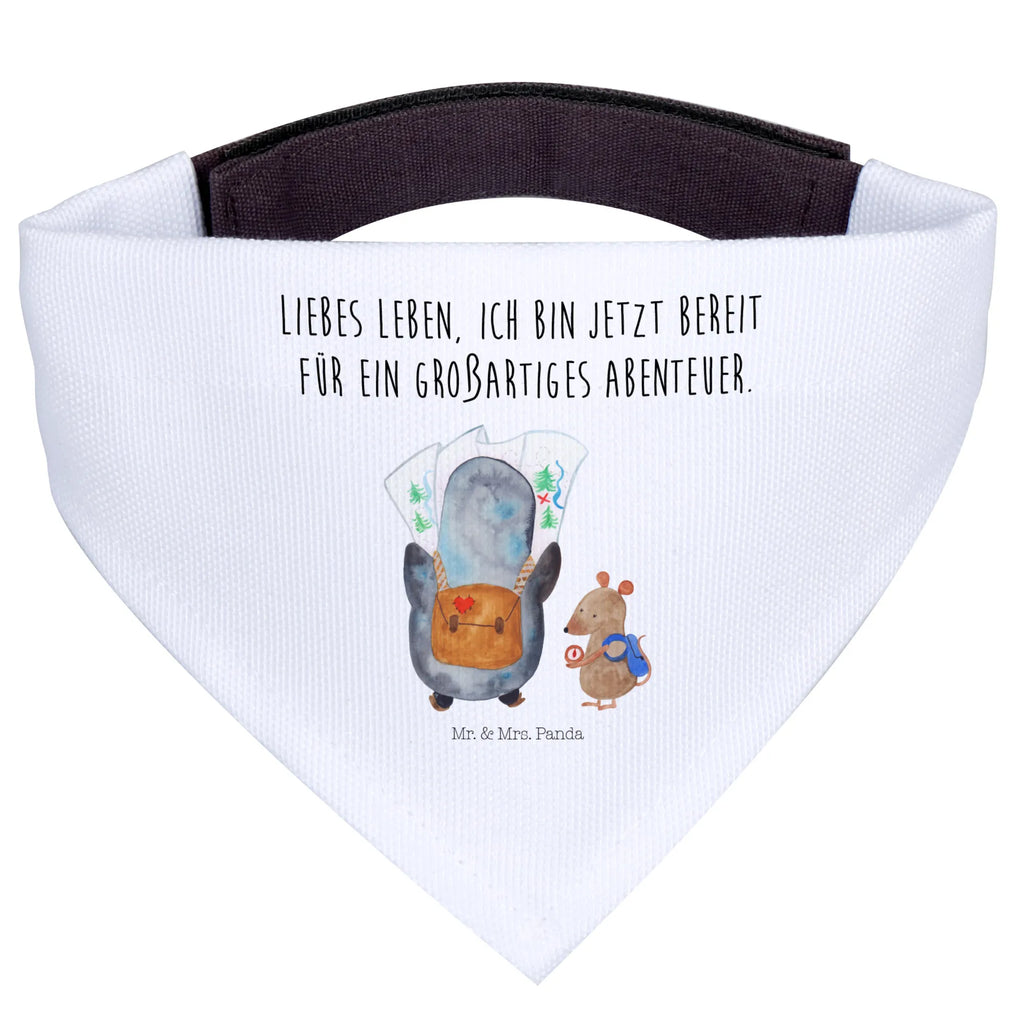 Chusta na szyję dla psa L Pingwin i Mysz Wędrowcy Mittel, Tuch, Mittelgroße Hunde, Halstuch, Hunde, Hundehalstuch, Pinguin, Pinguine, Wandern, Roadtrip, Ausflug, Abenteuer, Abenteurer, Wanderlust