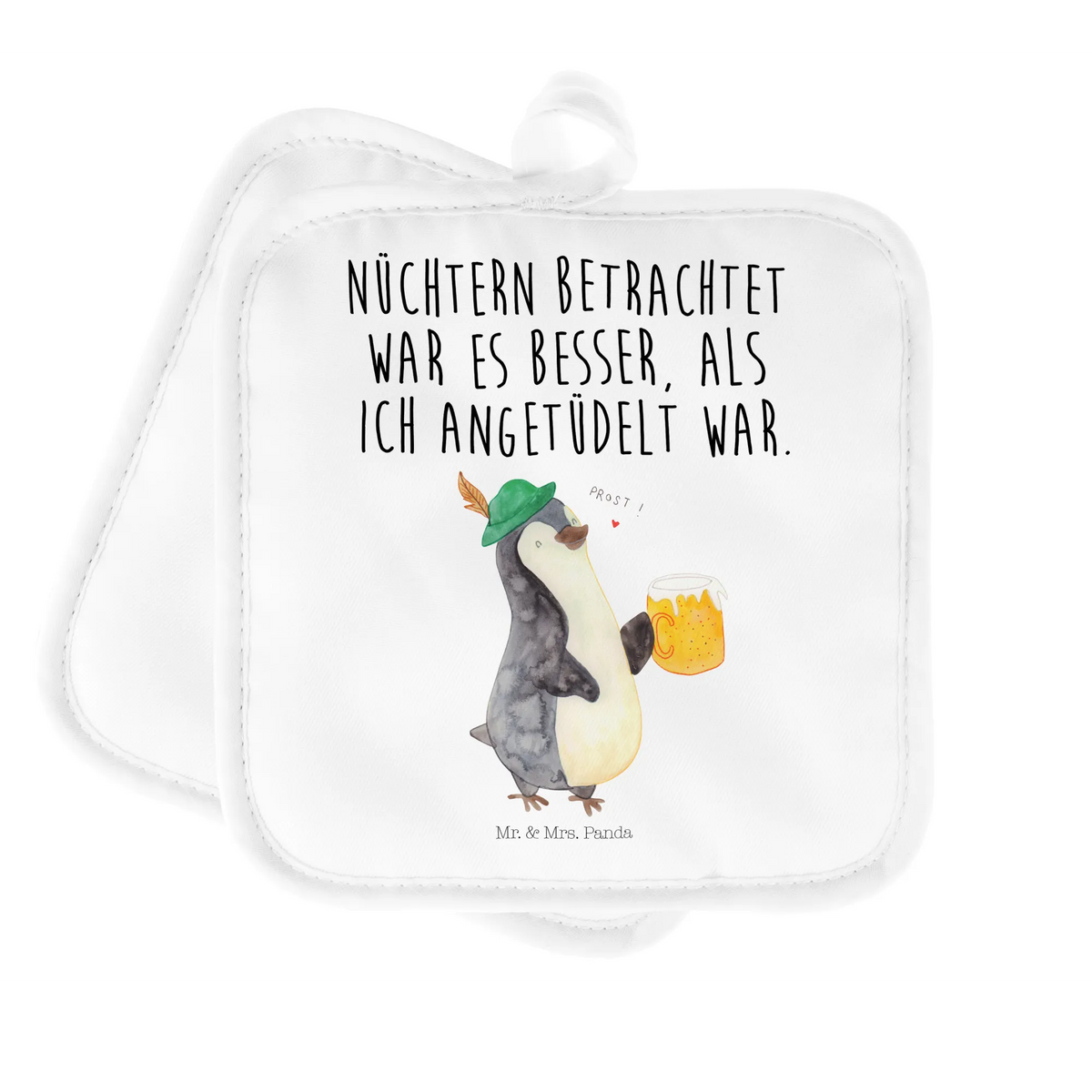 2er Set Topflappen  Pinguin Bier Ofenlappen, Topflappen im Doppelpack, topfhalter, Topflappen Set, Topflappen, Kochlappen, Topfuntersetzer, 2er Set Topflappen, Doppel Topflappen, Zwei Topflappen, Topflappen 2er Set, Topflappenset, Pinguin, Pinguine, Bier, Oktoberfest