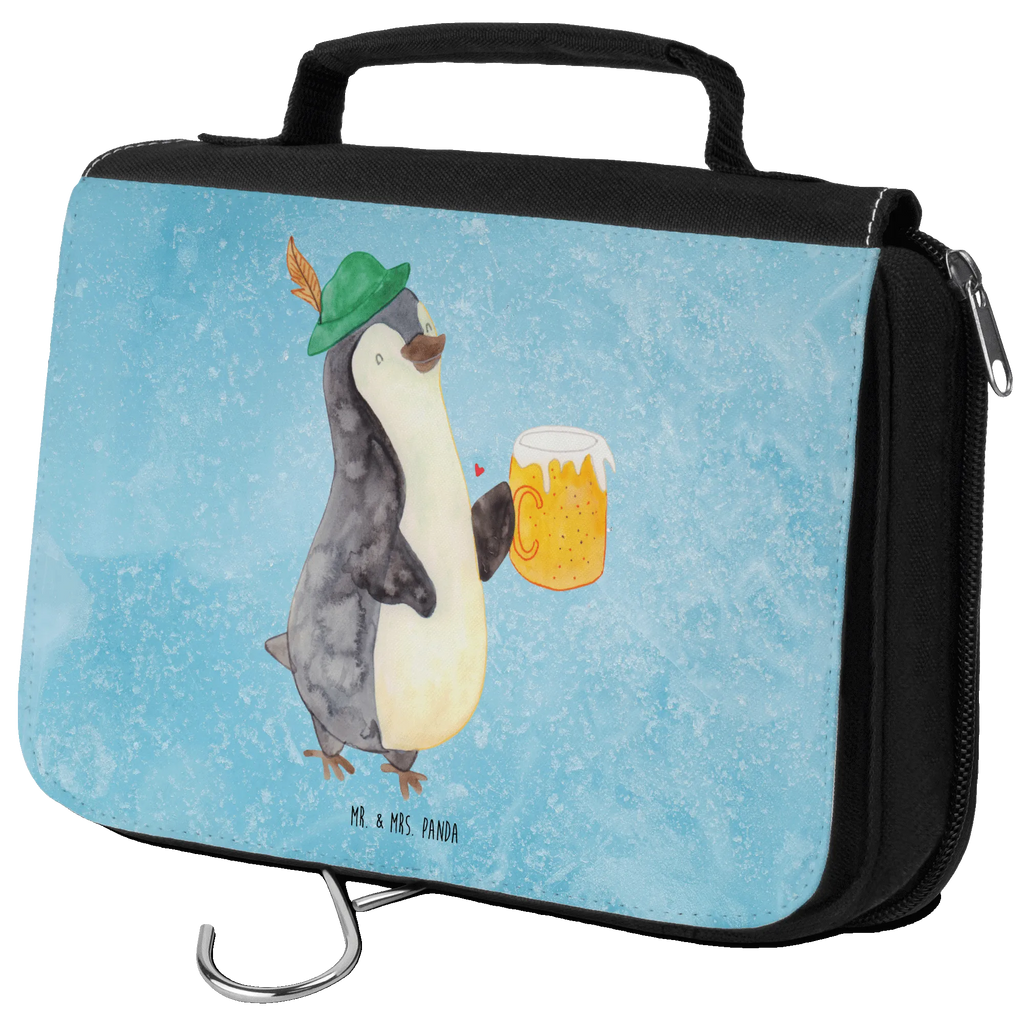 Kulturbeutel Pinguin Bier Kulturbeutel Waschbar, Kosmetiktasche, Schminkbeutel, Schminktasche, Waschbeutel, Kulturtasche, Kulturbeutel, Waschtasche, Necessaire, Reisebeutel, hygienetasche, badtasche, Toilettentasche, hygienebeutel, beautycase, Pinguin, Oktoberfest, Bier, Pinguine