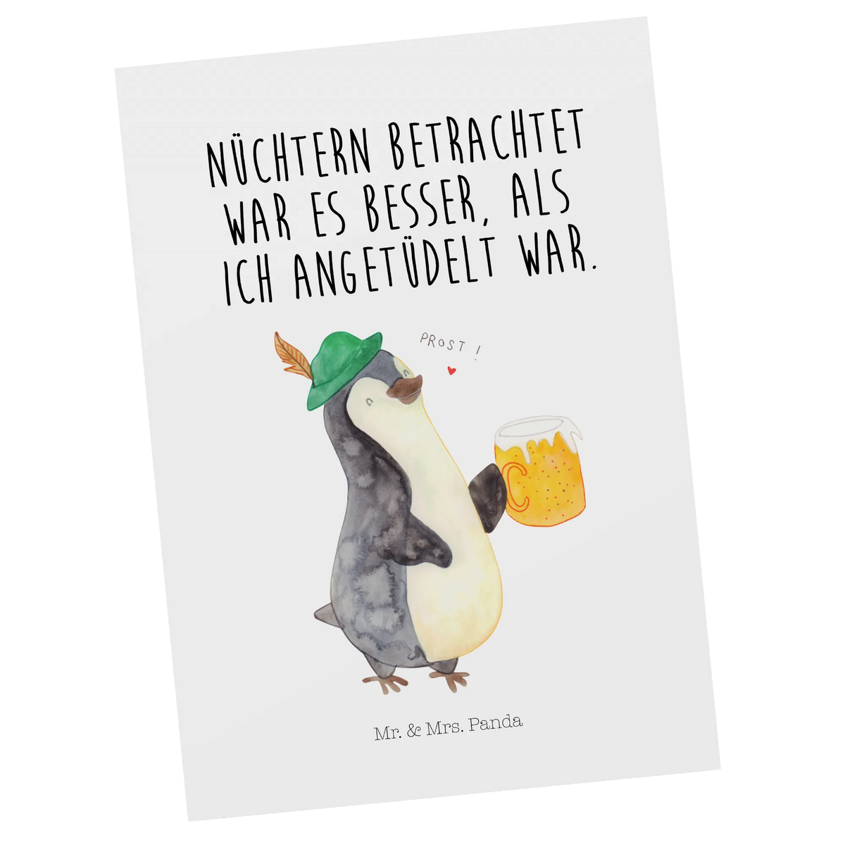 Postcard Penguin Beer North Pole, Penguins, beer, penguins