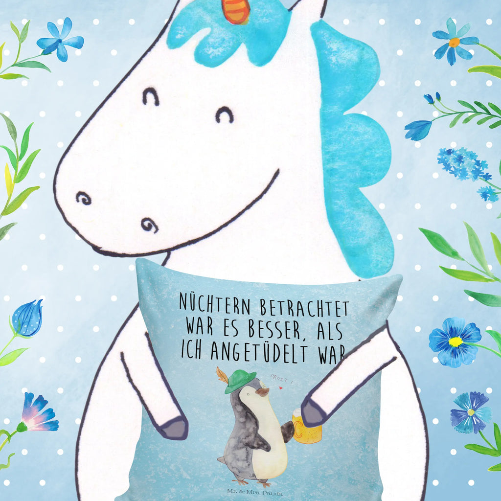 Cushion Penguin Beer sofa, 40x40, bed, pad, Pillow, 40 x 40, cushion, settee, soft, bedroom, couch, pillow case, pillows, fluffy, Penguin, North Pole, Winter, Penguins, beer, Oktoberfest, penguins