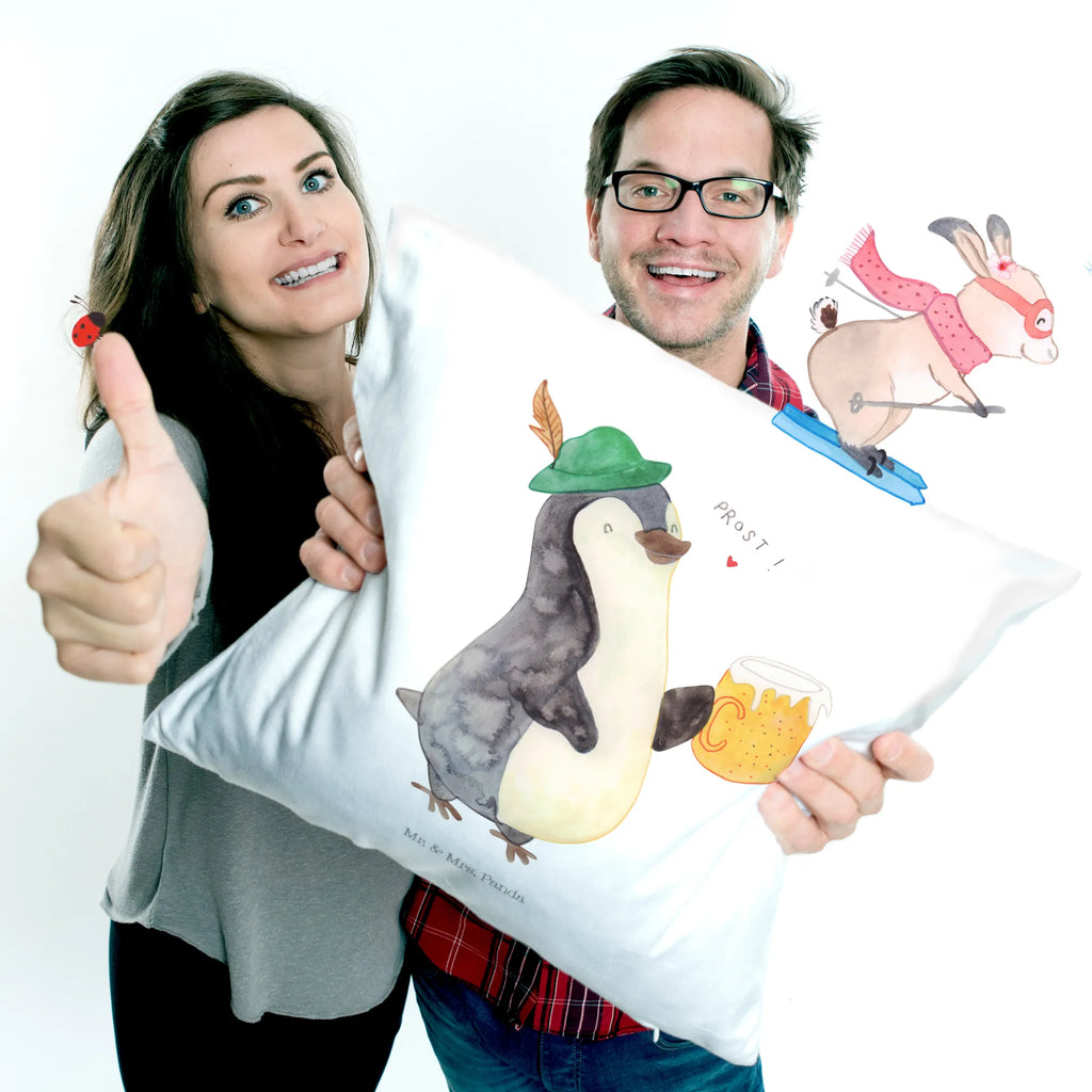 Cushion Penguin Beer sofa, 40x40, bed, pad, Pillow, 40 x 40, cushion, settee, soft, bedroom, couch, pillow case, pillows, fluffy, Penguin, North Pole, Winter, Penguins, beer, Oktoberfest, penguins
