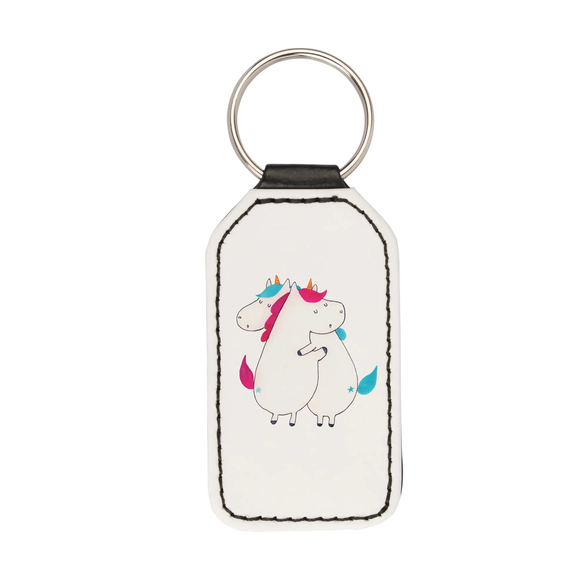 Rectangular key ring unicorns Embrace Sisters, Siblings, Girlfriends