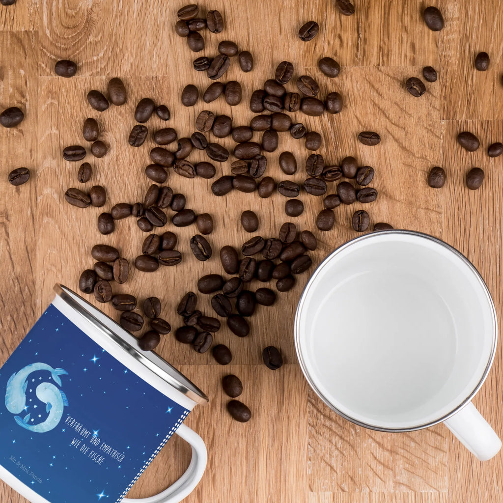 Camping Emaille Tasse Sternzeichen Fische Kaffeetasse, Blechtasse, Tasse, Reisebecher, wandertasse, Teetasse, Becher, Emailletasse, Teebecher, metallbecher, emaillebecher, blechbecher, reisetasse, Tasse Emaille, Kaffeebecher, Emaille Tasse, Emaille Becher, Campingbecher, Campingtasse, Trinkbecher, Pott, becher emaille, Metalltasse, wanderbecher, Horoskop, Astrologie, Aszendent, Sternzeichen, Tierkreiszeichen, Fische Sternzeichen, Geschenk Februar, Fische Sternbild, Geschenk März, Fische Geschenk, Geburtstag Februar, Geburtstag März, Fisch