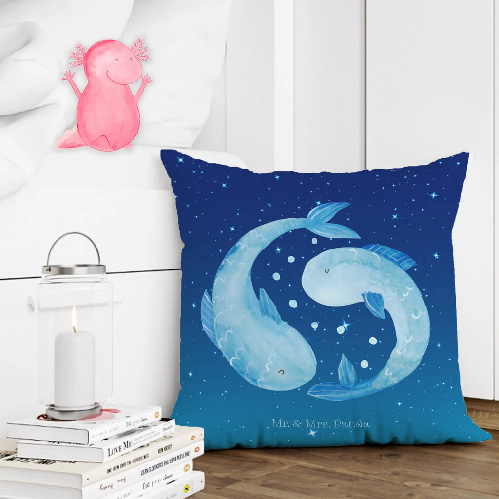 40x40 poduszka znak zodiaku Ryby Znak zodiaku, gwiazdozbiór, horoskop, astrologia, ascendent