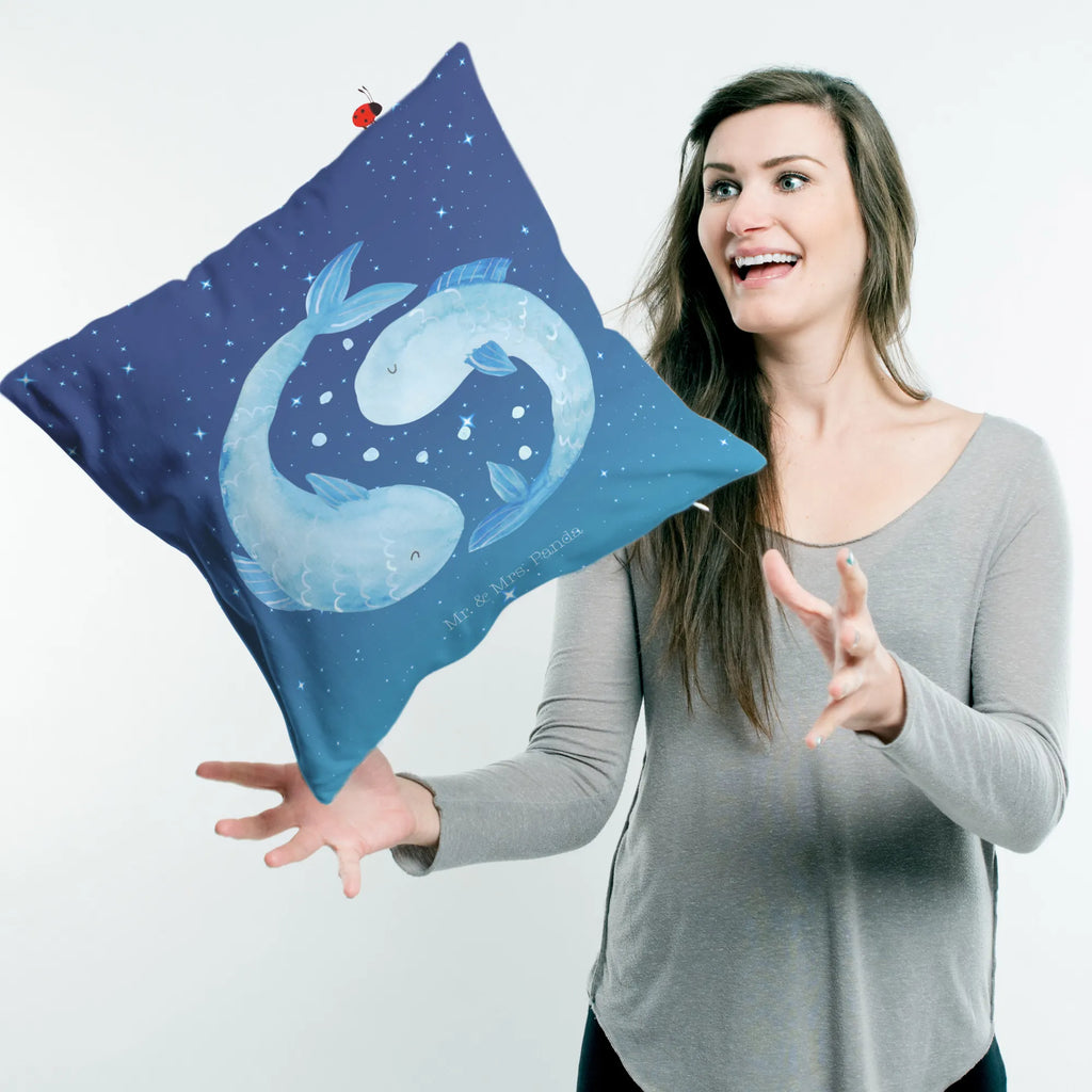 40x40 poduszka znak zodiaku Ryby Znak zodiaku, gwiazdozbiór, horoskop, astrologia, ascendent