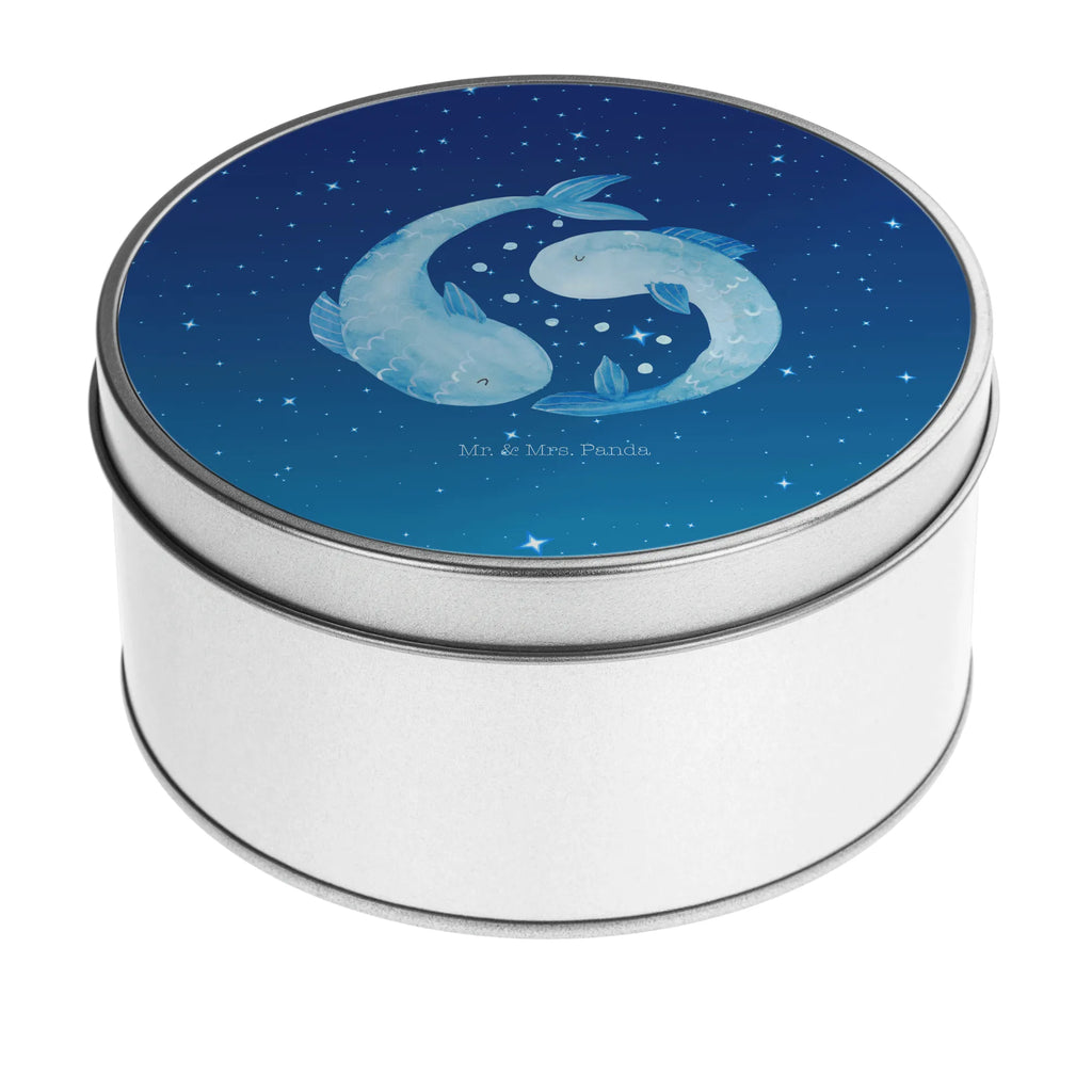 okrągła puszka z blachy znak zodiaku Ryby Znak zodiaku, gwiazdozbiór, horoskop, astrologia, ascendent