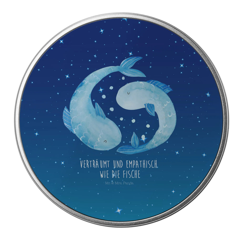 okrągła puszka z blachy znak zodiaku Ryby Znak zodiaku, gwiazdozbiór, horoskop, astrologia, ascendent