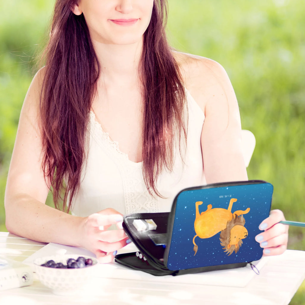 Leather folder Star sign Lion pupil, motif, pencil case, child, pen roll, primary school, gift, pencil bag, enrolment, school, constellations, birthdays, astrology, zodiac, date of birth, month of birth, gift july, gift august, king of animals, birthday august, birthday july, lion zodiac sign, lion gift