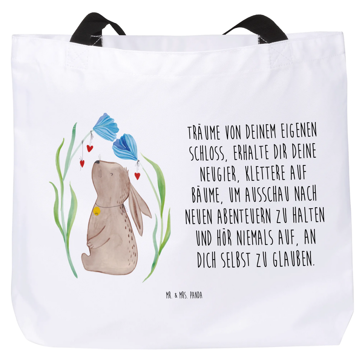 Shopper Hare flower Easter bunny, child, hope, birth, baptism, birthday, pregnancy, first child, christening gift, Bunny, rabbit, child's birthday