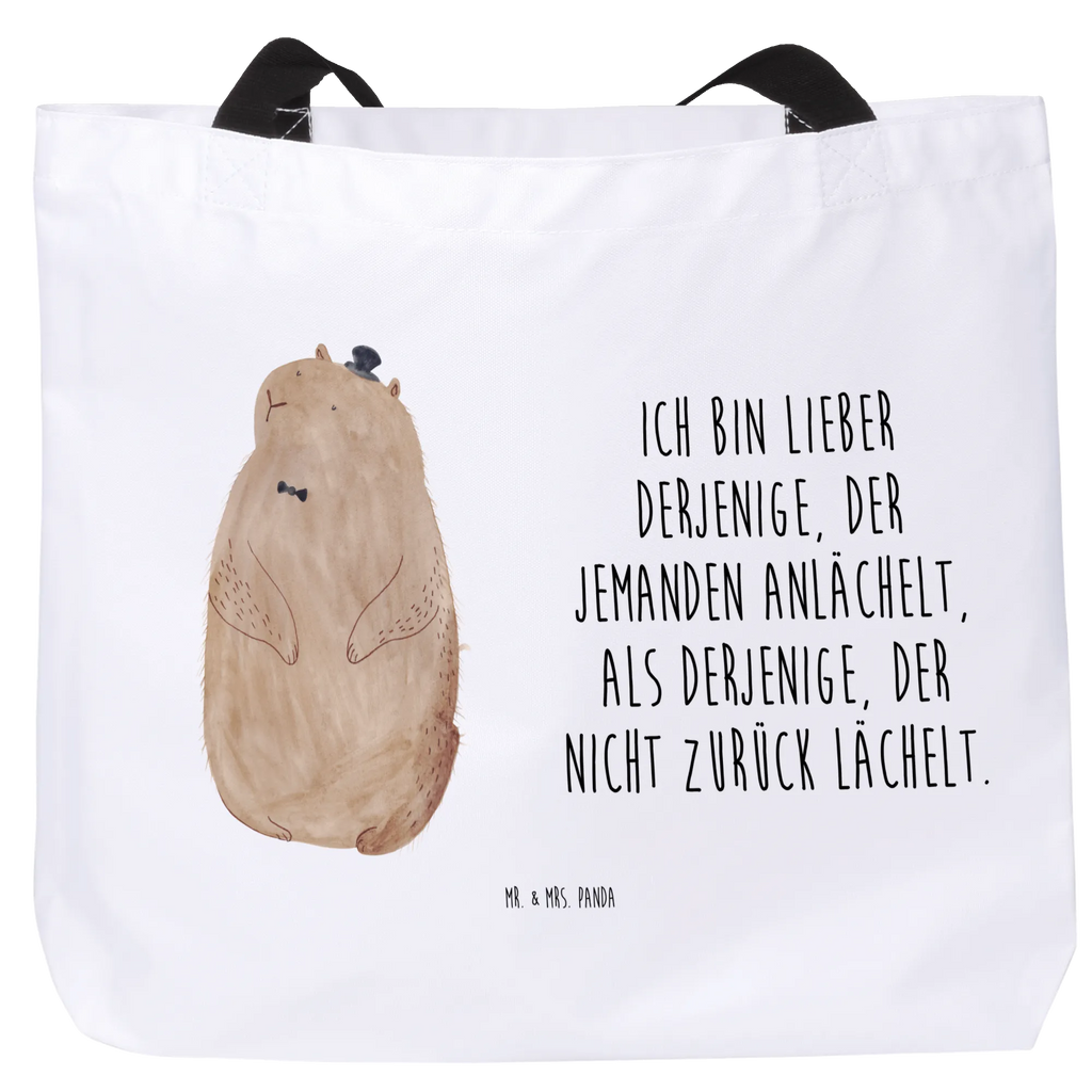 Shopper Świstak Strandtasche, Freizeittasche, Stofftasche, Tüte, Beutel, Tragebeutel, Shopper, Alltagstasche, Schultasche, Einkaufsbeutel, Ausflug, XXL Tasche, XL, Schultertasche, Schulbeutel, Einkaufstasche, Gute Laune, Lustige Sprüche, Tiermotive, Tiere, Respekt, Knigge, Anstand, Freundlichkeit, Murmeltier, Fröhlichkeit