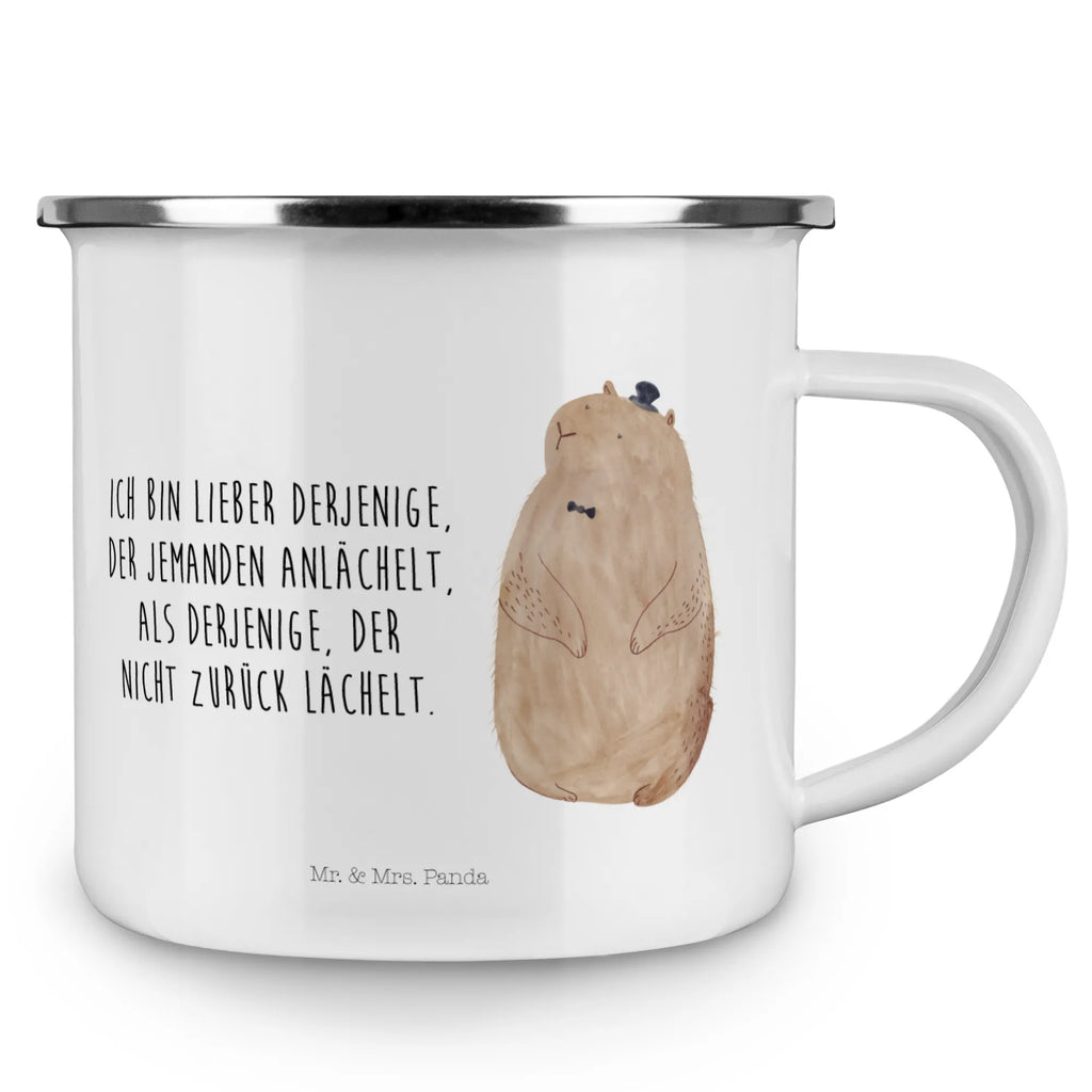 Camping Emaille Tasse Murmeltier Pott, blechbecher, Emaille Tasse, Kaffeetasse, Metalltasse, Reisebecher, Campingtasse, Emaille Becher, metallbecher, reisetasse, wandertasse, Blechtasse, emaillebecher, Teebecher, Tasse, Emailletasse, Campingbecher, Becher, Tasse Emaille, becher emaille, Trinkbecher, Teetasse, Kaffeebecher, Tiere, Tiermotive, Lustige Sprüche, Gute Laune, Anstand, Knigge, Freundlichkeit, Murmeltier, Respekt, Fröhlichkeit