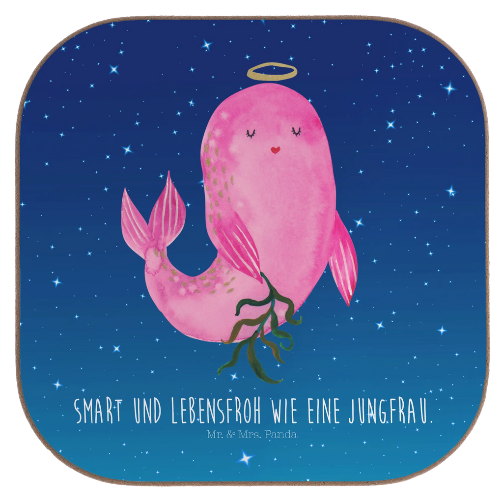 Square coaster Star sign Virgo party, Coasters, presents, gifts, gift, breakfast, glass coasters, constellations, birthdays, astrology, zodiac, date of birth, month of birth, gift September, mermaid, birthday September, virgin, virgin zodiac sign, birthday August, gift August