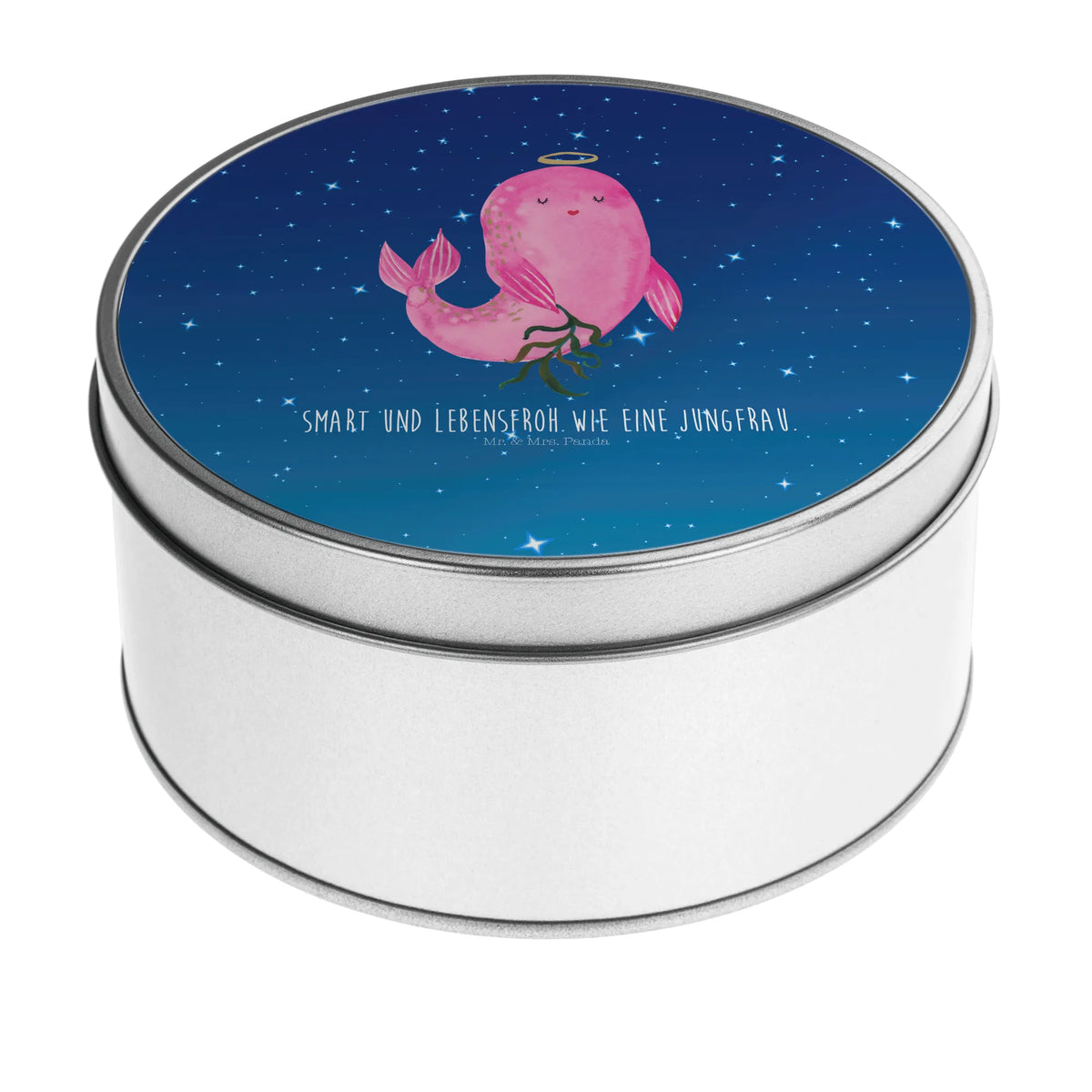 Round tin Star sign Virgo