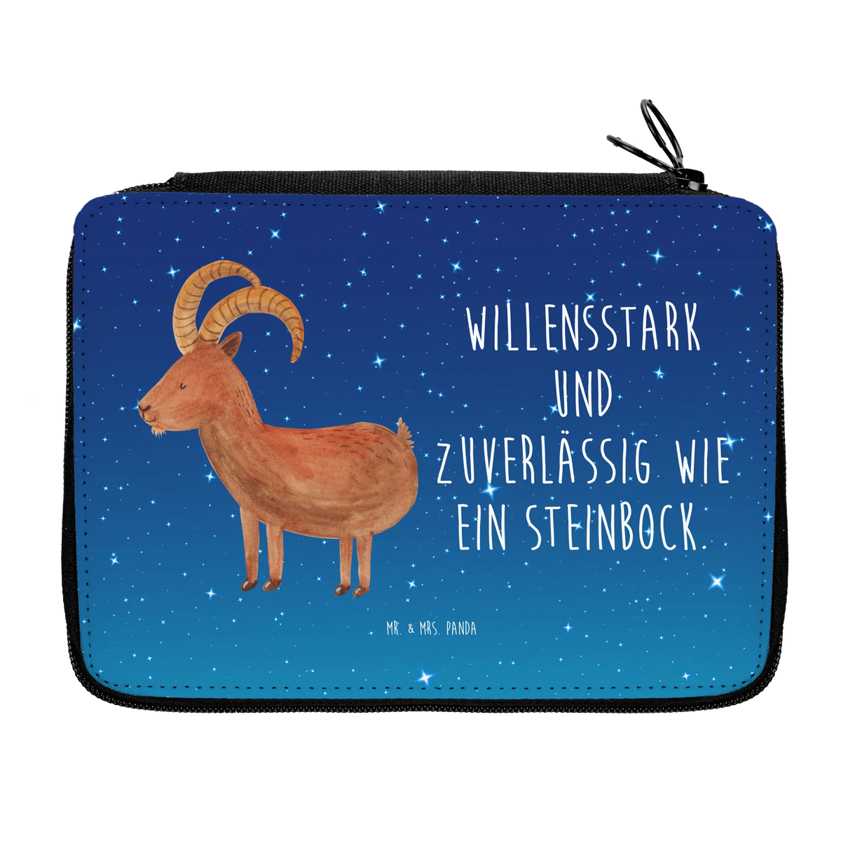 Leather folder Star sign Capricorn gift, pencil case, pen roll, child, pupil, primary school, enrolment, pencil bag, school, motif, constellations, birthdays, astrology, zodiac, date of birth, month of birth, Capricorn gift, Gift December, Gift January, Birthday January, Capricorn, Capricorn star sign, Goat, Birthday December
