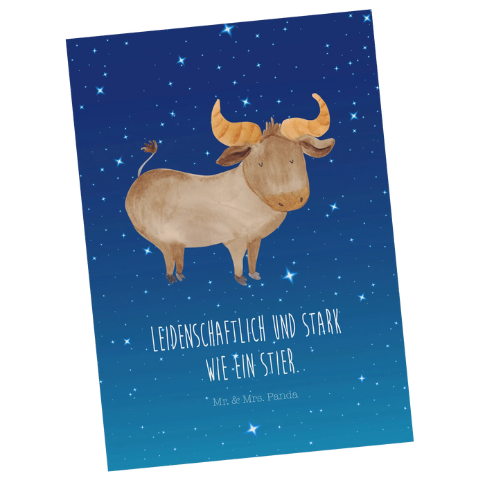 Postcard Star sign bull