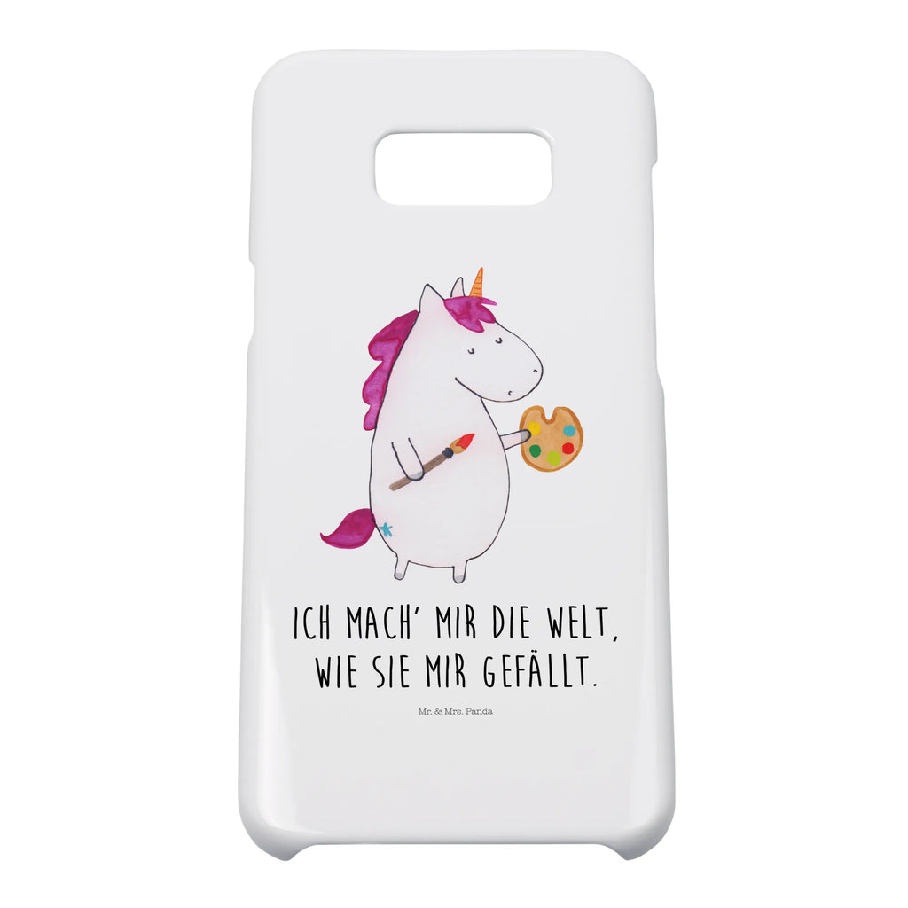 Handyhülle Einhorn Künstler Handyhülle, Hülle, Cover, Handy Case, Iphone X, Handycover, Handy, Iphone 10, Unicorn, Einhorn, Einhorn Deko, Einhörner, Maler, Englisch, Farbe, Artist, Zeichnen, Welt, Geschenk, Malen, Stift, Künstler, Pinsel