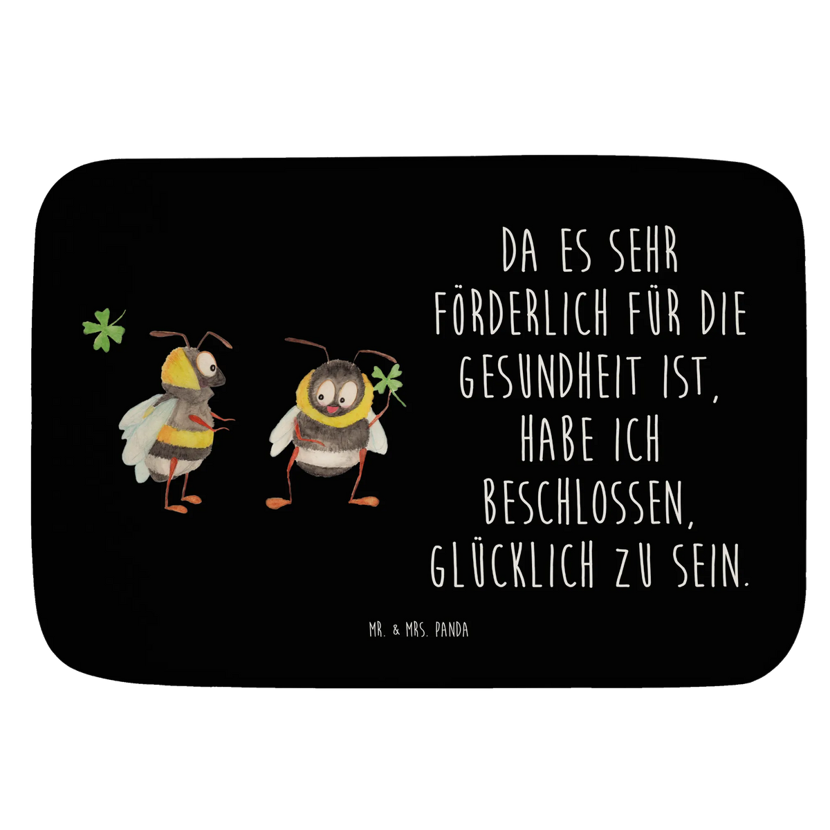Bath mat bumblebees shamrock small animals, gift ideas, card, animal lover, gifts, special gifts, good mood, funny sayings, hand drawn, cute animal motives, cute, become happy, saying beautiful, bumblebee, saying positive, be happy, bee decoration, saying happy