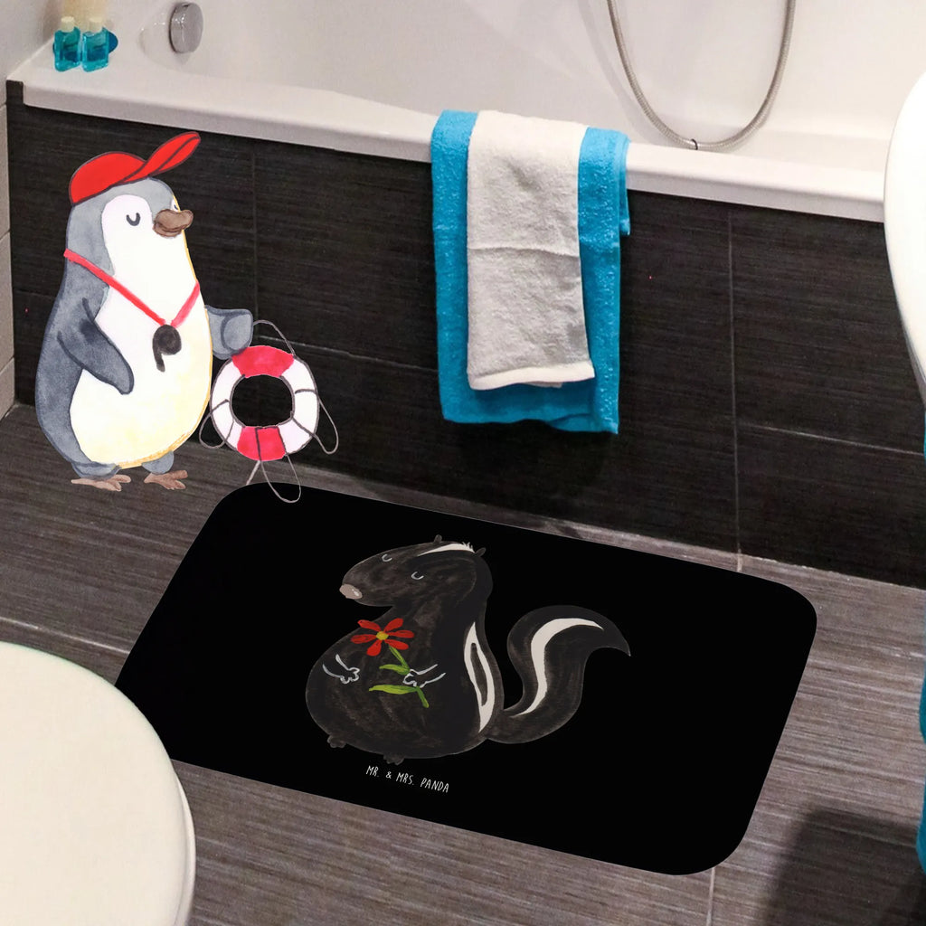 Badematte Stinktier Blume wannenvorleger, teppich für bad, badezimmervorleger, badezimmerteppiche, rutschfeste matte, duschmatten, badezimmermatten, Badezimmer Matte, badezimmer läufer, Badvorleger, badezimmermatte, Badematte, bad läufer, Badteppich, duschmatte, Teppich Fürs Bad, Duschvorleger, Bad Fußmatte, Badezimmerteppich, badmatten, fußmatte bad, Badläufer, Stinktier, Skunk, Stinki, Raubtier, Tagträumer, Dreams, Träume, Wildtier, Verträumt, Stinker