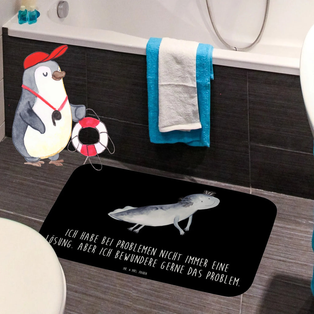 Bath mat axolotl To swim Bath rug, Shower mat, non-slip, Bath mat, Axolotl, Axelotl, marine animals, Mexican walking fish, salamander, motivation, problem, axolot, solutions, problems, tail, amphibians