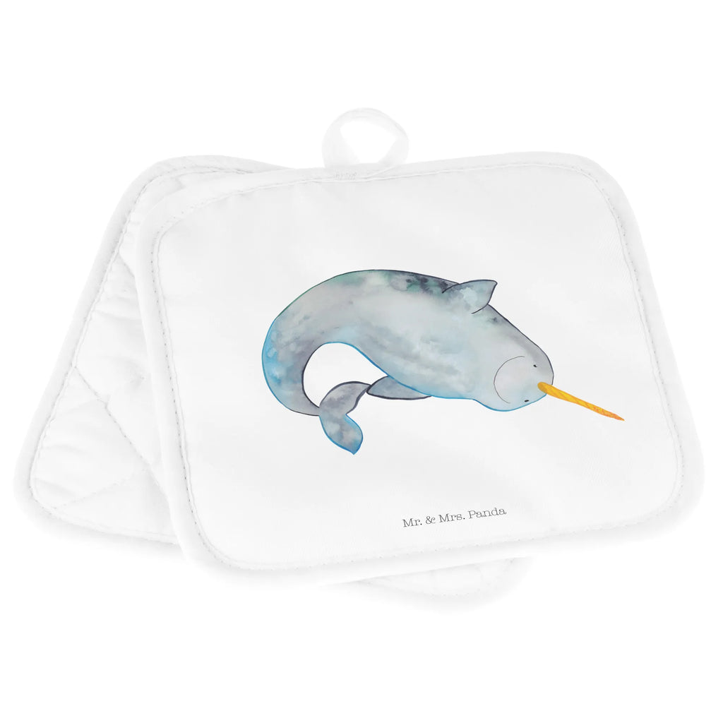 2er Set Topflappen  Narwal Topflappen, Topfhandschuhe, Topflappen 2er Set, Topflappenset, Topflappen Set, Topfuntersetzer, topfhalter, 2er Set Topflappen, Meerestiere, Urlaub, Meer, Narwal, Hausfrau, Putzen, Junggesellin, Kinderzimmer, Aufräumen, Wal