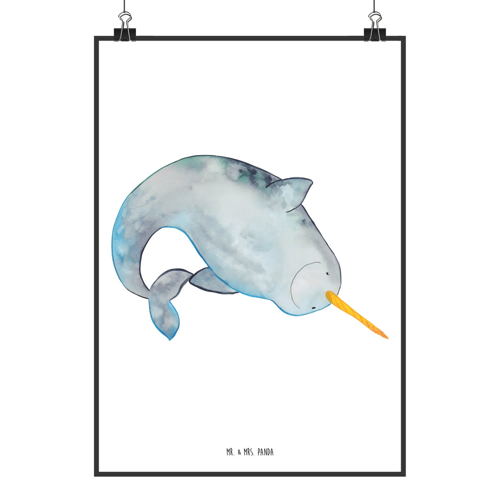 Plakat Narwal Wanddekoration, wandkunst, Wandposter, drucke, Bild für Wand, Posterdruck, Deko Bild, wanddeko, grafikposter, Kunstdruck, Designposter, kunstposter, Poster, Plakat, Bild, kunst für die wand, wanddruck, Wandbild, Mr. & Mrs. Panda Poster, kunstdruck poster, Wanddeko Bild, Wandschmuck, Urlaub, Meerestiere, Meer, Hausfrau, Junggesellin, Putzen, Aufräumen, Kinderzimmer, Narwal, Wal