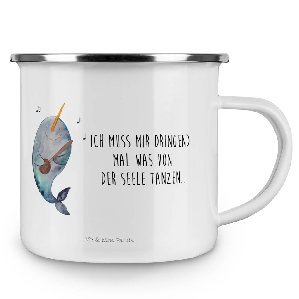 Camping Emaille Tasse Narwal Gitarre Campingtasse, blechbecher, Teebecher, Tasse Emaille, Emaille Tasse, Campingbecher, Teetasse, wanderbecher, Reisebecher, Kaffeetasse, wandertasse, Pott, Tasse, becher emaille, Metalltasse, reisetasse, Becher, Emailletasse, Emaille Becher, Trinkbecher, emaillebecher, metallbecher, Blechtasse, Kaffeebecher, Meerestiere, Urlaub, Meer, Problemlösung, Wal, Narwal, Tanzen, Gitarre, Frust, Probleme, Gespräche