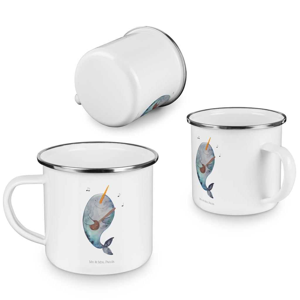 Camping Emaille Tasse Narwal Gitarre Campingtasse, blechbecher, Teebecher, Tasse Emaille, Emaille Tasse, Campingbecher, Teetasse, wanderbecher, Reisebecher, Kaffeetasse, wandertasse, Pott, Tasse, becher emaille, Metalltasse, reisetasse, Becher, Emailletasse, Emaille Becher, Trinkbecher, emaillebecher, metallbecher, Blechtasse, Kaffeebecher, Meerestiere, Urlaub, Meer, Problemlösung, Wal, Narwal, Tanzen, Gitarre, Frust, Probleme, Gespräche