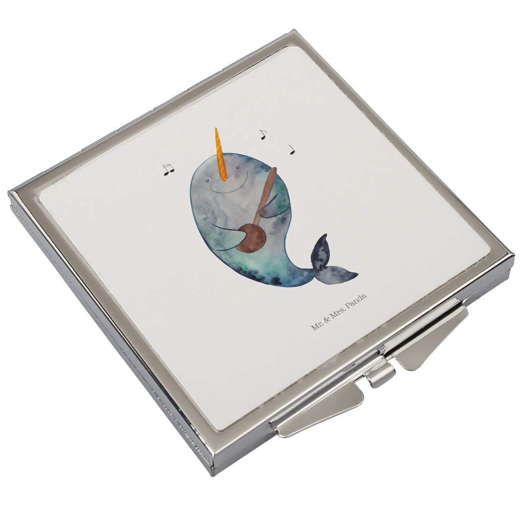 Kwadratowe lusterko do torebki narwal Gitara Reise Spiegel, Handspiegel Für Damen, Kompaktspiegel, Spiegel Für Make-Up Tasche, Tragbarer Spiegel, Spiegel Für Unterwegs, Taschen-Kosmetikspiegel, Mini Spiegel, Vintage Kompaktspiegel, Runder Taschenspiegel, Taschenspiegel, Design Taschenspiegel, Klappbarer Handspiegel, Deko Handspiegel, Silber, Schminkspiegel Kompakt, Klappspiegel, Schminkspiegel To Go, Handtaschenspiegel, Klappbarer Taschenspiegel, Kosmetikspiegel Klein, Handspiegel Zum Mitnehmen, Quadratischer Handspiegel, Spiegel Für Handtasche, Spiegel Für Schminktasche, Handspiegel Mit Hülle, Handspiegel Geschenkidee, Urlaub, Meer, Meerestiere, Probleme, Gespräche, Tanzen, Frust, Wal, Narwal, Problemlösung, Gitarre