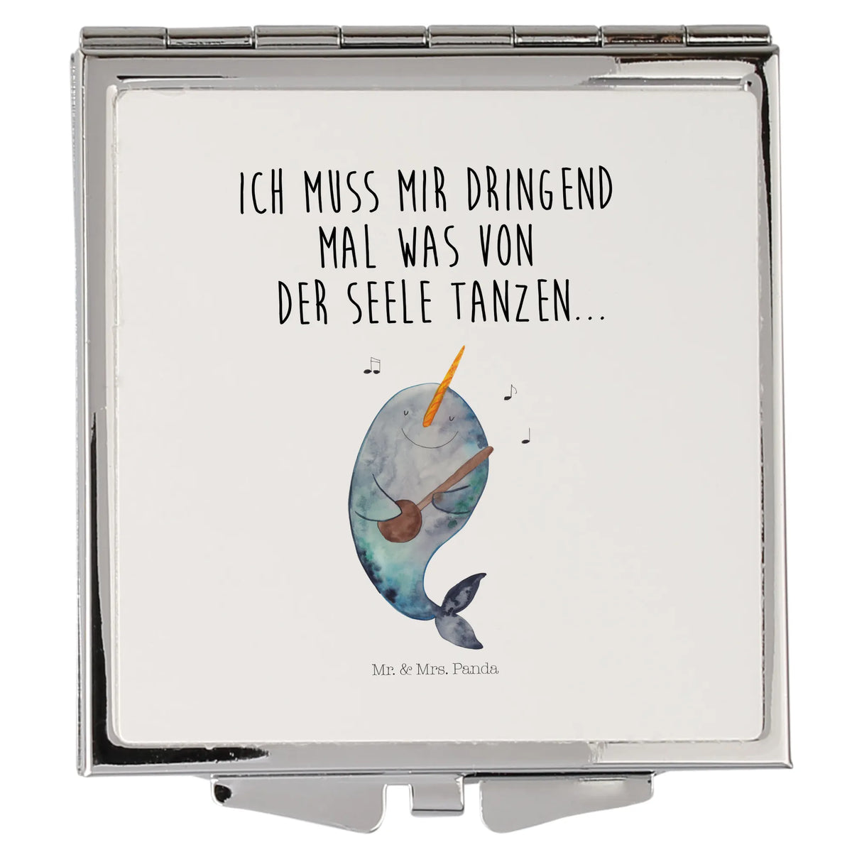 Handbag mirror narwhal guitar