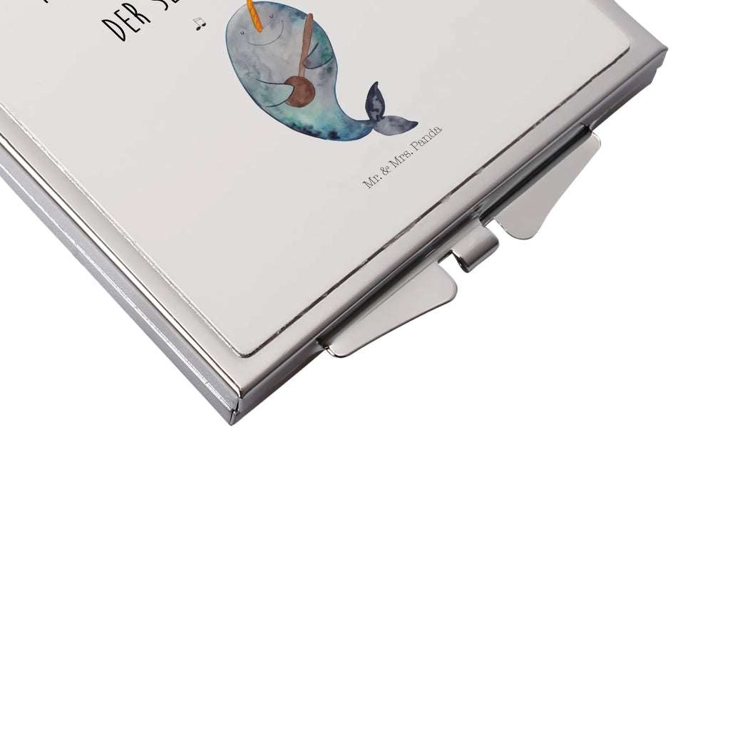 Kwadratowe lusterko do torebki narwal Gitara Reise Spiegel, Handspiegel Für Damen, Kompaktspiegel, Spiegel Für Make-Up Tasche, Tragbarer Spiegel, Spiegel Für Unterwegs, Taschen-Kosmetikspiegel, Mini Spiegel, Vintage Kompaktspiegel, Runder Taschenspiegel, Taschenspiegel, Design Taschenspiegel, Klappbarer Handspiegel, Deko Handspiegel, Silber, Schminkspiegel Kompakt, Klappspiegel, Schminkspiegel To Go, Handtaschenspiegel, Klappbarer Taschenspiegel, Kosmetikspiegel Klein, Handspiegel Zum Mitnehmen, Quadratischer Handspiegel, Spiegel Für Handtasche, Spiegel Für Schminktasche, Handspiegel Mit Hülle, Handspiegel Geschenkidee, Urlaub, Meer, Meerestiere, Probleme, Gespräche, Tanzen, Frust, Wal, Narwal, Problemlösung, Gitarre