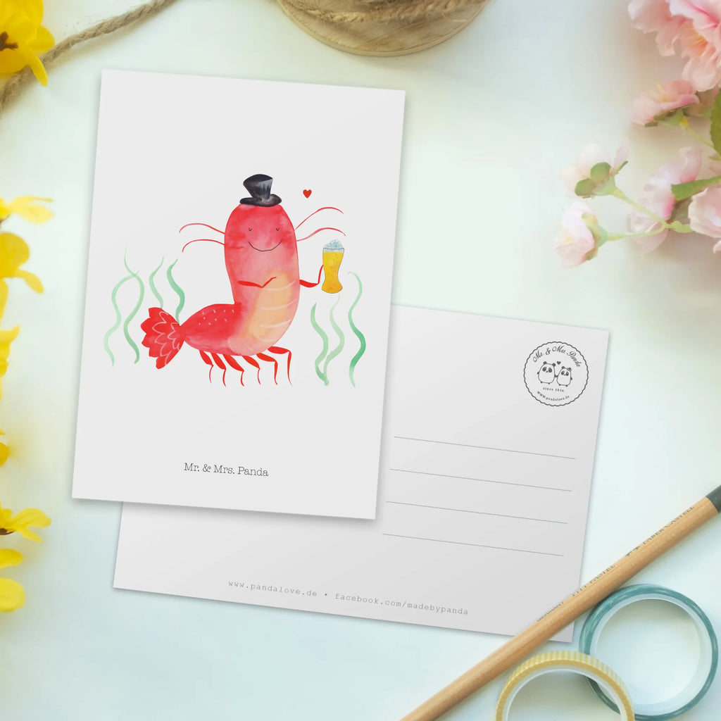 Postcard lobster Wheat Ansichtskarten, Designkarte, bildkarte, spruchkarte, Grußkarte, Ansichtskarte, Kunstkarten, kunstkarte, Motivkarte, Postkarten, Fotokarte, einzelkarte, Postkarte, Urlaub, Meerestiere, Meer, Kneipe, Kochen, Junggeselle, Gasthaus, Junggesellin, Männerhaushalt, Bier, Garnele, Bierliebhaber, Wirtschaft, Garnelen