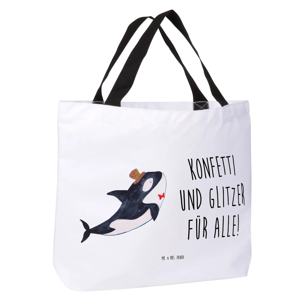Shopper orca cylinder shopping bag, woman, beach bag, carrier bag, XXL, large, shopper, handle bag, bag, Seafood, aquatic animals, ocean, sea, fish, shells, corals, reef, whale, narwhal, sea urchin, lobster, platypus, turtle, manatee, crocodile, orca, shrimp, gifts for seafood lovers, water world, underwater animals, underwater world, vacation, deep sea, seafood fans, gift ideas, seafood decoration, seafood posters, confetti, birthday, party, congratulations, glitter, celebration, feast
