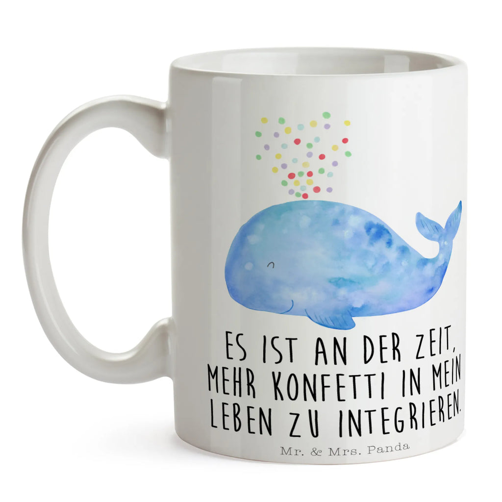 Kubek wieloryb konfetti Tasse, Kaffeetasse, Teetasse, Becher, Kaffeebecher, Teebecher, Keramiktasse, Porzellantasse, Büro Tasse, Geschenk Tasse, Tasse Sprüche, Tasse Motive, Kaffeetassen, Tasse bedrucken, Designer Tasse, Cappuccino Tassen, Schöne Teetassen, Meerestiere, Meer, Urlaub, Wal, Konfetti, Wale, Motivation, Neuanfang, Trennung, Diät, Abnehmen, Neustart, Lebensabschnitt, Geburtstag