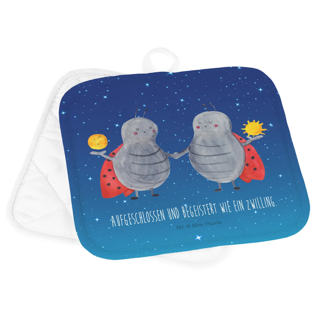 2-elementowy zestaw podkładek pod garnki znak zodiaku Bliźniak Topflappen 2er Set, Topfhandschuhe, Topflappen, Topfuntersetzer, Topflappenset, Topflappen Set, 2er Set Topflappen, topfhalter, Horoskop, Astrologie, Aszendent, Sternzeichen, Tierkreiszeichen, Geschenk Mai, Marienkäfer, Glückskäfer, Geschenk Juni, Geburtstag Mai, Zwillingsschwester, Zwilling Sternzeichen, Zwillinge, Zwillingsbruder, Zwilling Geschenk