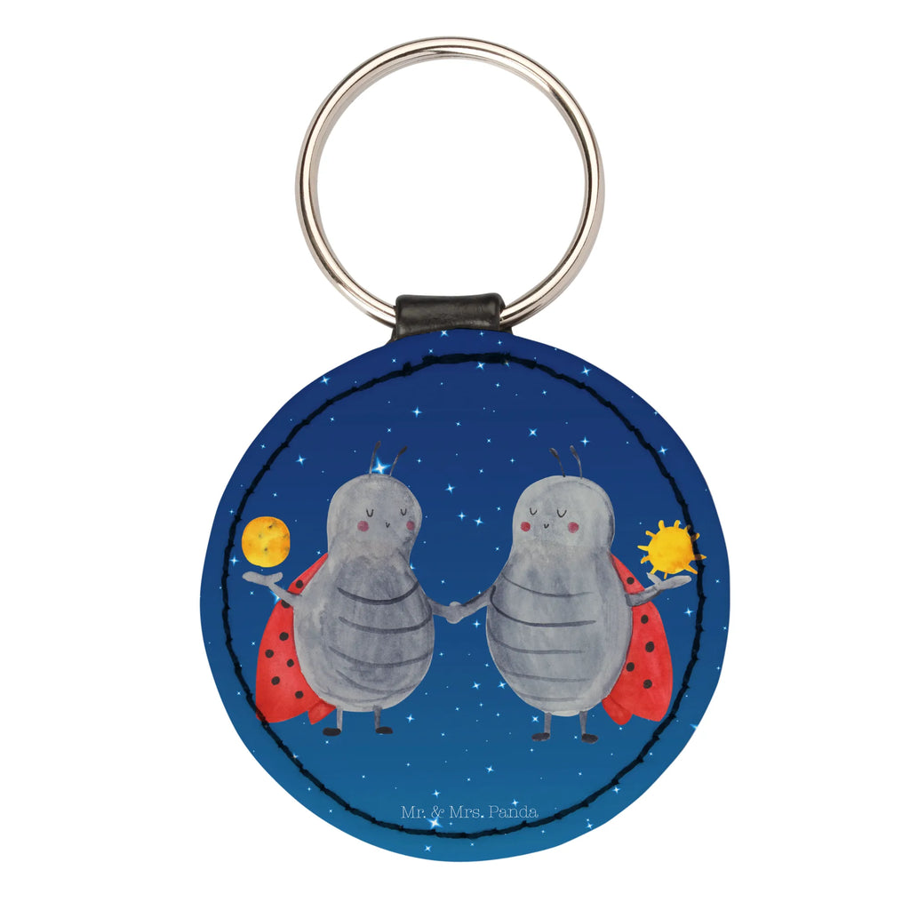 Round key ring Star sign twin Taschenanhänger, Schlüsselaccessoire, schlüsselbund anhänger, mini schlüsselanhänger, Schlüsselanhänger, Sternzeichen, Tierkreiszeichen, Horoskop, Astrologie, Aszendent, Geschenk Mai, Geschenk Juni, Zwillingsschwester, Geburtstag Mai, Zwilling Geschenk, Glückskäfer, Zwillinge, Marienkäfer, Zwilling Sternzeichen, Zwillingsbruder