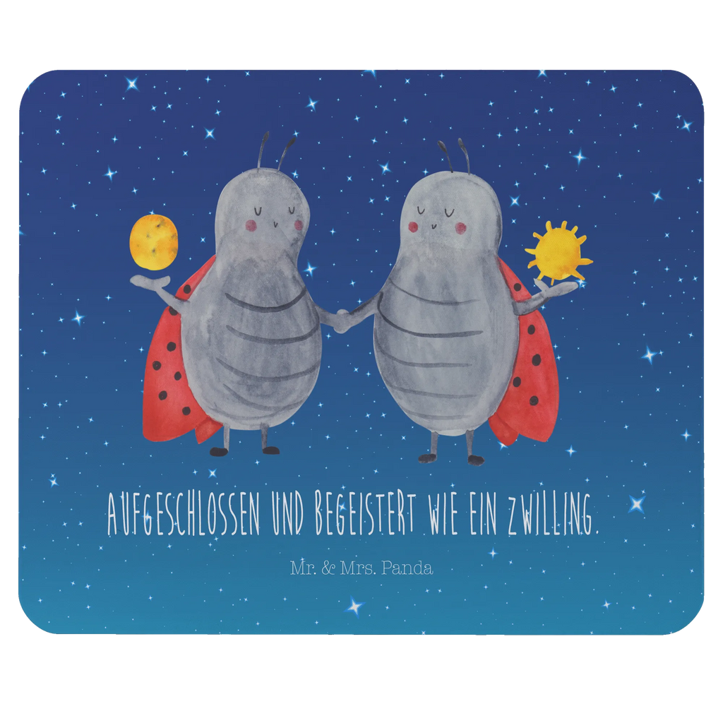 Mouse mat Star sign twin Mouse, Gift, saying, Motif, Pad, Work, Student, Mouse Pad, mousepad, Study, PC, Office, Print, fun, constellations, birthdays, astrology, zodiac, date of birth, month of birth, lucky beetle, twin gift, twin sister, twins, gift may, birthday may, ladybird, gift june, twin zodiac sign, twin brother