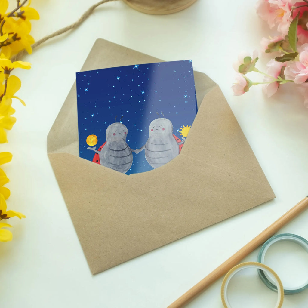 Greetings card Star sign twin greeting card, invitation card, wedding card, folding card, birthday card, constellations, birthdays, astrology, zodiac, date of birth, month of birth, ladybird, gift june, gift may, birthday may, twin gift, lucky beetle, twins, twin sister, twin zodiac sign, twin brother