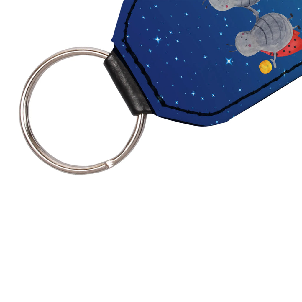 Rectangular key ring Star sign twin lucky charm, keychain, bag pendant, pendant, key ring, constellations, birthdays, astrology, zodiac, date of birth, month of birth, twin zodiac sign, ladybird, twin sister, gift june, twin brother, twin gift, birthday may, lucky beetle, gift may, twins